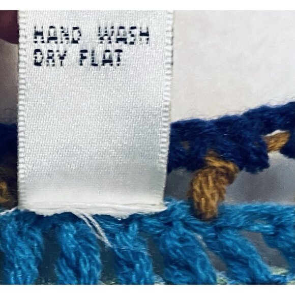 Carducci Cardigan Sweater Womens Large Boho Button Up Fringe Crochet Sequin - Picture 5 of 6